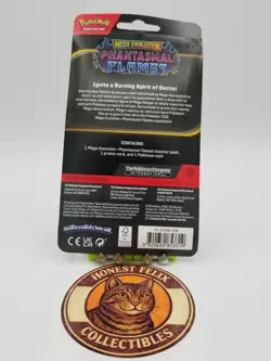 Pokemon TCG Phantasmal Flames Blister Pack Sealed Cottonee with Coin - Image 2