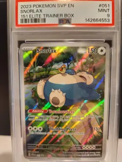 Pokemon: Snorlax #51 Black Star Promo SVP PSA 9 - Image 1