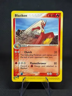 Blaziken - 15/109 - Pokemon Ex Ruby & Sapphire Non-Holo MP W/ DMG TCG E-READER - Image 1