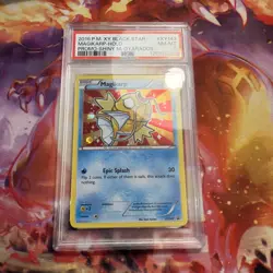 2016 POKEMON XY BLACK STAR PROMO SHINY MEGA GYARADOS #XY143 MAGIKARP-HOLO PSA 8 - Image 1