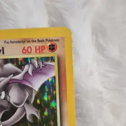 Pokemon Aerodactyl Fossil 1/62 Holo Rare 1999 Stage 1 60 HP 1st Edition - Image 4
