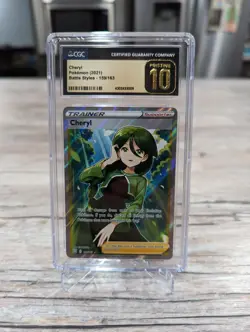 Pokemon CGC 10 Pristine Battle Styles Ultra Rare Cheryl 159/163 Low Pop ! FA - Image 1