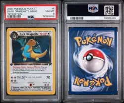 No Reserve PSA 8 2000 Pokemon Rocket 1st Edition #5 Dark Dragonite Holo RARE - Image 3