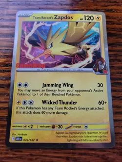 NM Team Rocket’s Zapdos GameStop Promo 70/182 - Image 1