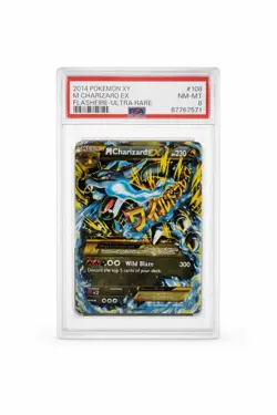 2014 POKEMON XY FLASHFIRE ULTRA RARE #108 M CHARIZARD EX PSA 8 - Image 1