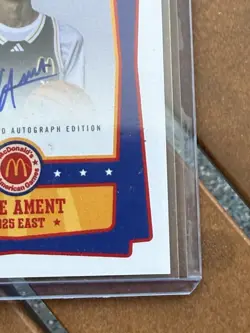 Nate Ament 2025 Topps Chrome McDonald's All American On-Card Event Auto 🏀 🏀 - Image 4