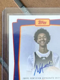 Nate Ament 2025 Topps Chrome McDonald's All American On-Card Event Auto 🏀 🏀 - Image 5
