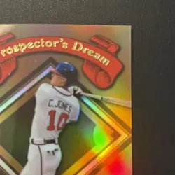 2000 Topps Gold Label - Prospector's Dream Chipper Jones #PD8 - Image 3