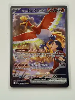 Ethan's Ho-Oh EX 230/182 Destined Rivals SIR Pokemon Card Ethans Ho-oh - Image 1