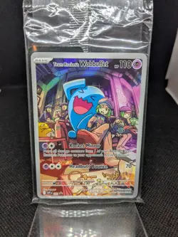 Team Rocket's Wobbuffet SVP 203 - Promo Destined Rivals Pokemon TCG - SEALED - Image 1