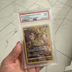 Mimikyu 245 Cosmic Eclipse 2019 Sun and Moon Pokemon Card Mint 9 PSA - Image 1