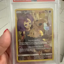Mimikyu 245 Cosmic Eclipse 2019 Sun and Moon Pokemon Card Mint 9 PSA - Image 2
