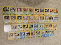 39x Card Pokemon Lot 10x Holos WOTC Gym Heroes 1st 2000 WOTC Set LP SWIRLS - Image 2