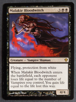 MTG Malakir Bloodwitch | Zendikar | NM | Rare Black Vampire - Image 1
