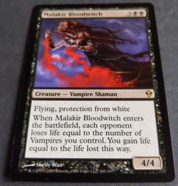 MTG Malakir Bloodwitch | Zendikar | NM | Rare Black Vampire - Image 2