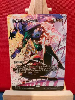 Relentless Assault (Borderless) - Marvel's Spider-Man - NM - Mythic - MTG - Image 1