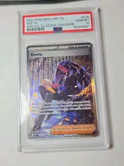 2023 Pokemon en Obsidian Flames Geeta Sir #226/197 PSA 10 - Image 1