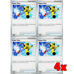 Pokemon TCG 4x Super Rod 188/193 Paldea Evolved Playset NM - Image 1