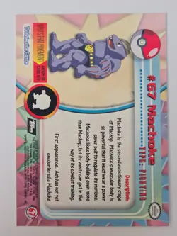 Pokemon Machoke #67 - Topps Series 1 - Image 2