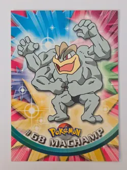 Pokemon Machamp #68 - Topps Series 1 Black Logo - Image 1