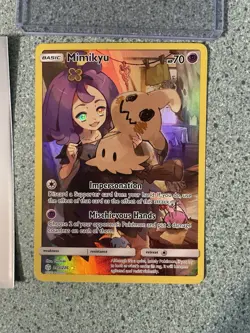 Pokemon Mimikyu Secret Rare Full Art Holo SM Cosmic Eclipse 245/236 Basic HP 70 - Image 1