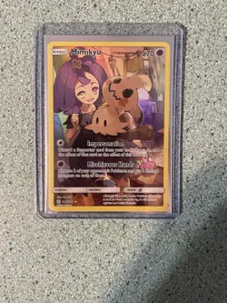 Pokemon Mimikyu Secret Rare Full Art Holo SM Cosmic Eclipse 245/236 Basic HP 70 - Image 3