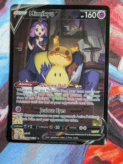 Pokemon Mimikyu V TG16/TG30 Brilliant Stars Trainer Gallery Holo Ultra Rare 160… - Image 1
