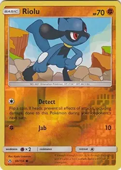 Pokemon - Riolu - 66/156 - Reverse Holo - Ultra Prism - NM/M - Image 1