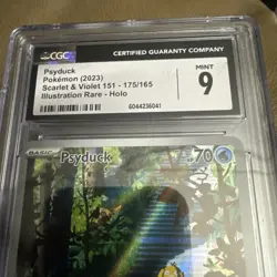 2023 POKEMON SV 151 #175/165 PSYDUCK ILLUSTRATION RARE PSA 9 - Image 2