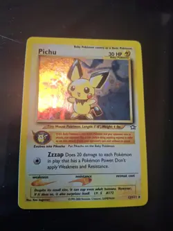Pokemon Pichu TCG Neo Genesis Set No.12/111 NM/LP English Holo Rare - Image 3