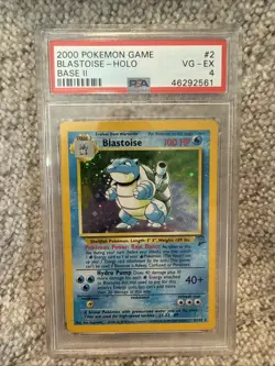 PSA 4 Blastoise 002/102 Base Set 2 II Holo Pokemon Slab - Image 1