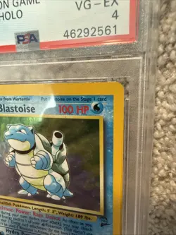 PSA 4 Blastoise 002/102 Base Set 2 II Holo Pokemon Slab - Image 2