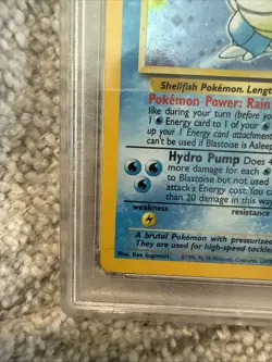PSA 4 Blastoise 002/102 Base Set 2 II Holo Pokemon Slab - Image 4