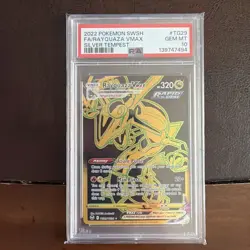2022 Pokemon SWSH Silver Tempest #TG29 FA Rayquaza VMax PSA 10 GEM MINT - Image 1