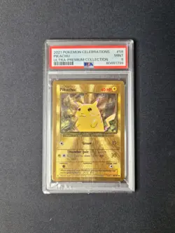 PIKACHU ULTRA-PREMIUM COLLECTION 2021 POKEMON CELEBRATIONS #58 MINT psa 9 - Image 1