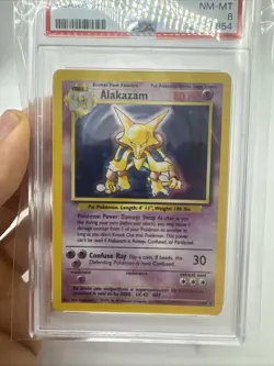 Pokemon 1999 Base Set Alakazam 1/102 PSA 8! - Image 4