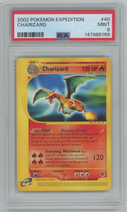2002 Pokemon Charizard Non Holo Expedition 40/165 PSA 9 - Image 1