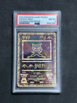 Pokemon TCG Ancient Mew Holo Pokemon 2000 Movie Promo - Graded! PSA 8 - Image 1