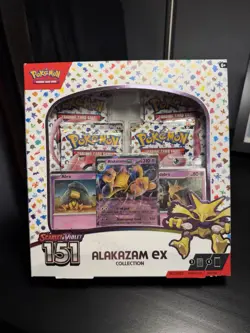 151 Alakazam ex Collection Box Pokemon Scarlet & Violet TCG **SEALED/NEW** - Image 1