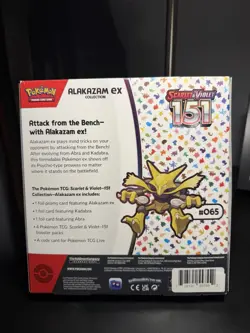 151 Alakazam ex Collection Box Pokemon Scarlet & Violet TCG **SEALED/NEW** - Image 2