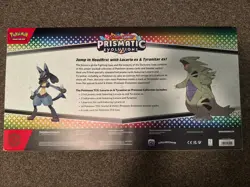 Pokemon TCG Prismatic Evolutions Lucario EX Tyranitar EX Premium Collection Box - Image 2