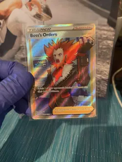 Pokemon TCG Boss's Orders Lysandre Ultra Rare Holo TG24/TG30 Lost Origin Card - Image 2