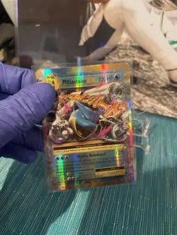Pokemon TCG M Blastoise EX Mega Ultra Rare Holo 22/108 Evolutions 220 HP Card - Image 2