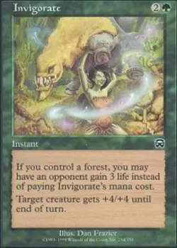 4x Invigorate Moderate Play, English Mercadian Masques MTG Magic - Image 1