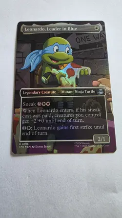 Leonardo, Leader in Blue (Borderless) Teenage Mutant Ninja Turtles Foil - Image 1
