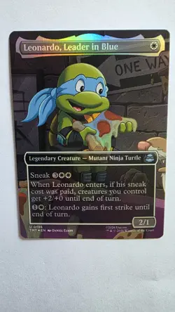 Leonardo, Leader in Blue (Borderless) Teenage Mutant Ninja Turtles Foil - Image 2