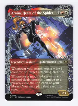 Arana, Heart of the Spider (Borderless) 0213 (R) MTG Marvel's Spider-Man (SPM) - Image 1