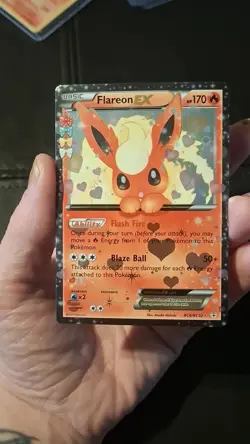 Pokemon TCG Flareon EX Holo Rare Card RC6/RC32 Radiant Collection - Image 2