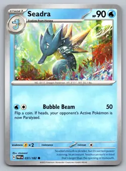 Pokemon TCG SV04: Paradox Rift Seadra 031/182 - Image 1