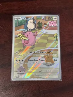 Chansey 187/167 Twilight Masquerade Illustration Rare IR Pokemon Card - Image 1